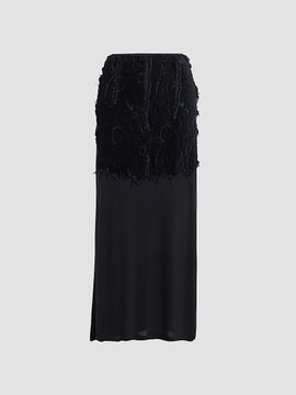 Maison Margiela Women's Textured Paisley Maxi Skirt
