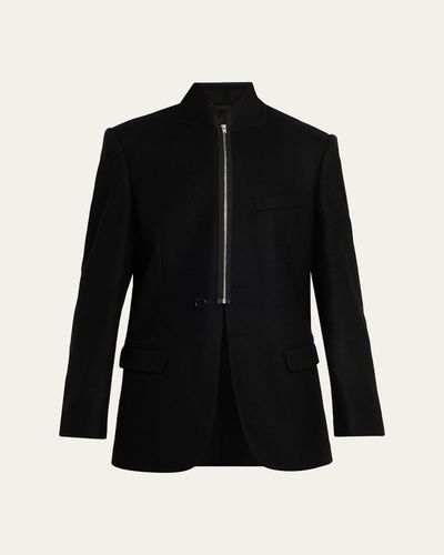 Maison Margiela Zip-Front Longline Blazer