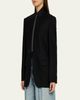 Maison Margiela Zip-Front Longline Blazer - 4