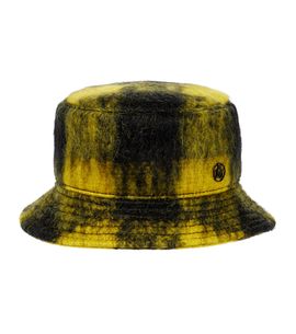 Maison Michel Maison Michel Jason checked mohair-blend bucket hat