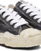 Maison MIHARA YASUHIRO Maison MIHARA YASUHIRO Black 'Hank' OG Sole Shrink Leather Low-Top Sneakers - 4