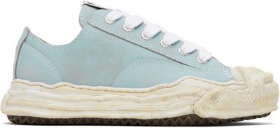 Maison MIHARA YASUHIRO Maison MIHARA YASUHIRO Blue 'Hank' OG Sole Shrink Leather Low-Top Sneakers