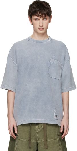 Maison MIHARA YASUHIRO Maison MIHARA YASUHIRO Gray Bleached Thermal T-shirt