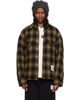 Maison MIHARA YASUHIRO Maison MIHARA YASUHIRO Khaki Check Puffer Shirt - 1