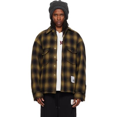 Maison MIHARA YASUHIRO Maison MIHARA YASUHIRO Khaki Check Puffer Shirt