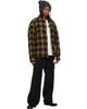 Maison MIHARA YASUHIRO Maison MIHARA YASUHIRO Khaki Check Puffer Shirt - 4