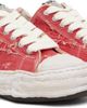 Maison MIHARA YASUHIRO Maison MIHARA YASUHIRO Red 'Peterson23' OG Sole Ripped Overdye Canvas Sneakers - 4