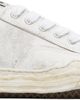 Maison MIHARA YASUHIRO Maison MIHARA YASUHIRO White 'Hank' OG Sole Shrink Leather Low-Top Sneakers - 1