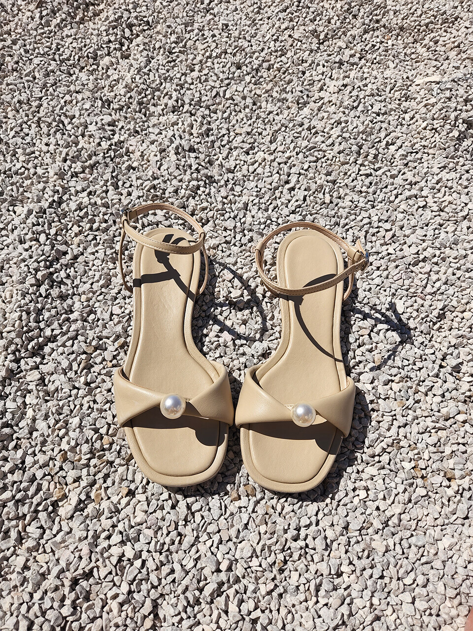 Maison Sofia Grace Twist Pearl Sandal