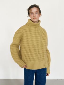 MAISONMARAIS Air Wool Pullover_Mustard