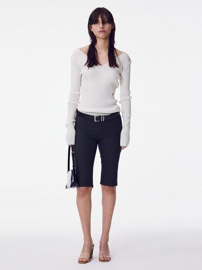 MAISONMARAIS Capri Pants_Charcoal