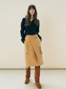 MAISONMARAIS Cargo Skirt - Beige