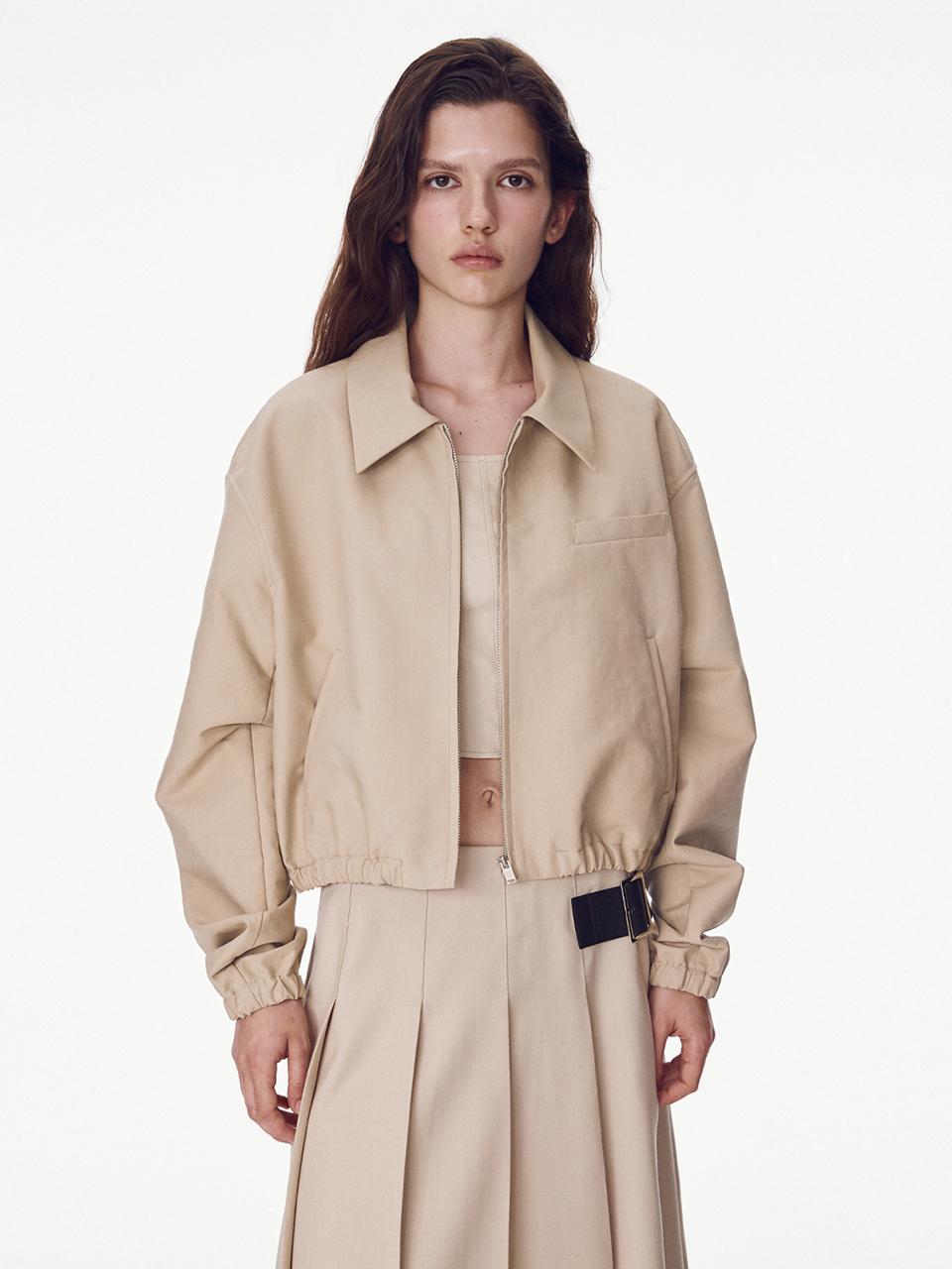 MAISONMARAIS Cotton Harrington Jacket - Beige