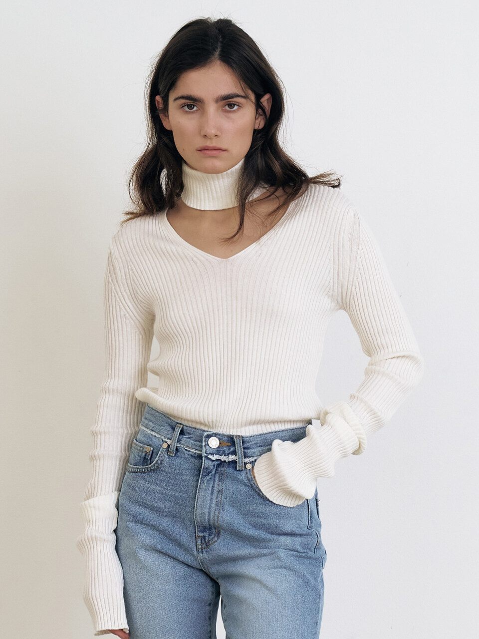 MAISONMARAIS Cotton Slim Knit Top