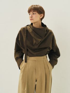 MAISONMARAIS Cowl Neck Blouse - Brown