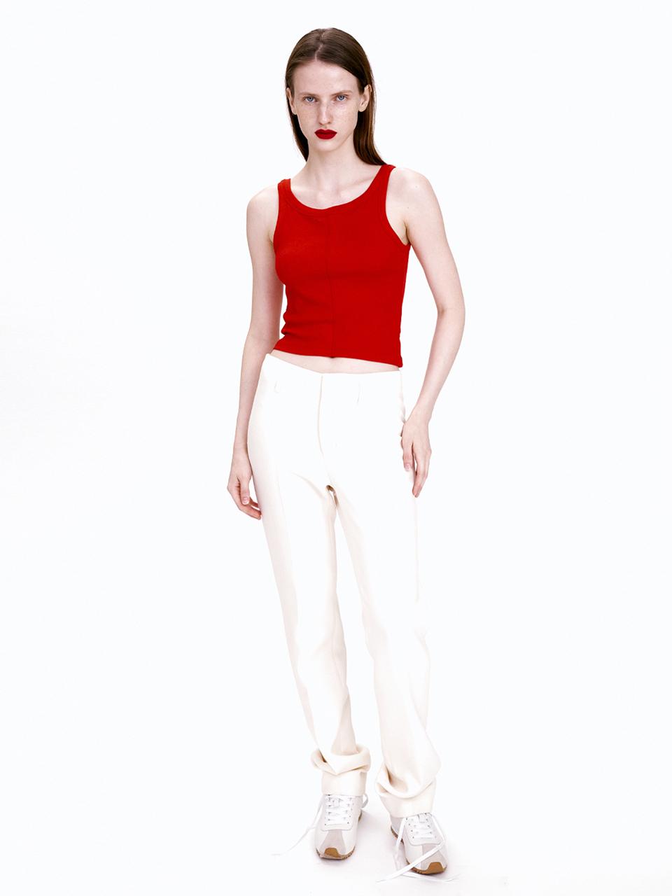 MAISONMARAIS Extra-Warm Clean Straight-Fit Trousers [Beige]