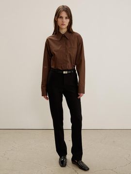 MAISONMARAIS Extra-Warm Clean Straight Fleece Trousers [Black]