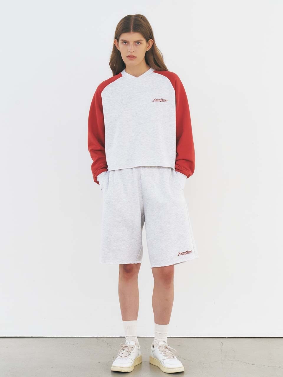 MAISONMARAIS MM Gym Shorts (Melange Grey)