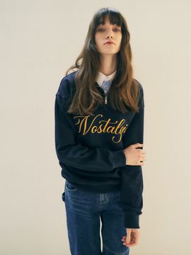 MAISONMARAIS Nostalgia Zip-Up Top - Navy