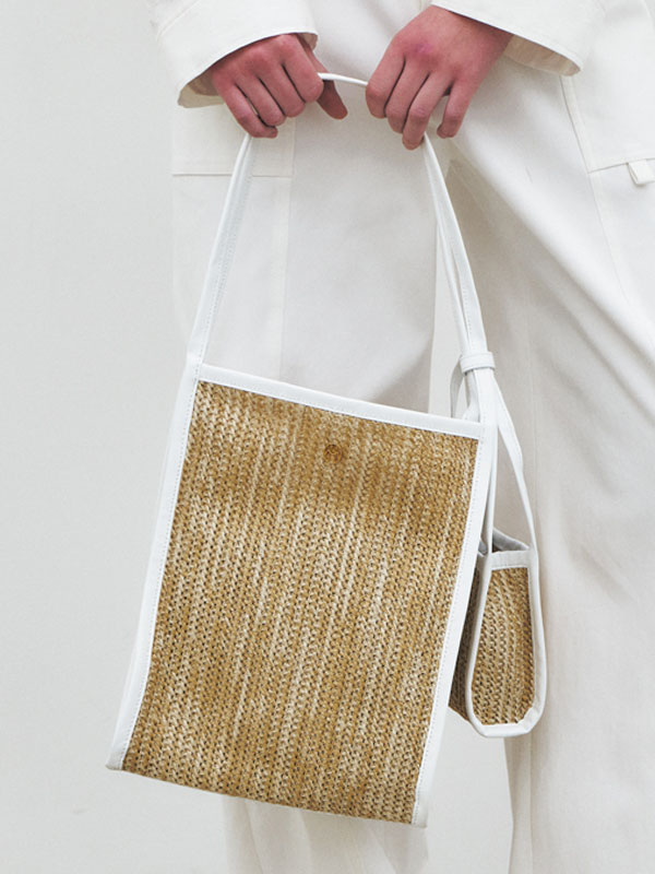 MAISONMARAIS Raphia Cabas Bag_White
