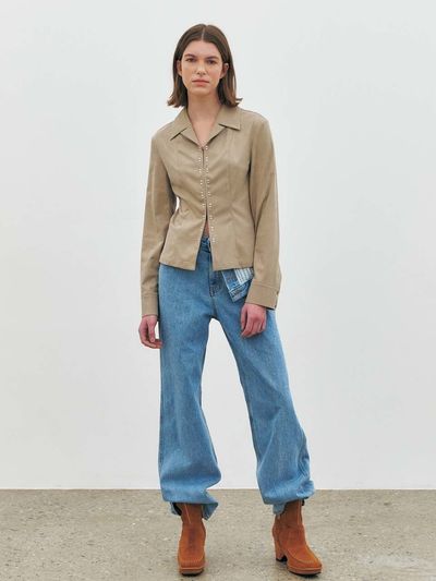 MAISONMARAIS Turn-up Waisted Denim (Light Blue)