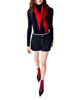 Maje Maje Amila Contrast Tweed Skort