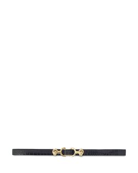 Maje Maje Amor Croc Embossed Belt