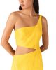 Maje Maje Asymmetric Linen Blend Dress - 6