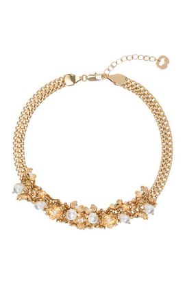maje maje Asymmetric wide chain bracelet