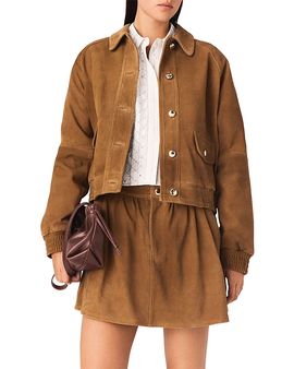 Maje Maje Binglesa Suede Jacket