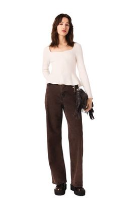maje maje Bootcut jeans with chain