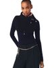 maje maje Button-up wool mix collar wrap - 2