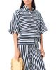 Maje Maje Calais Cropped Stripe Shirt - 1