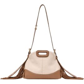maje maje Canvas and leather Miss M Mini bag