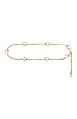maje maje Chain belt with logo details