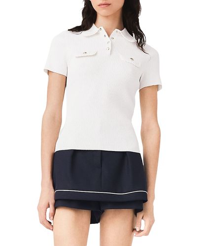 Maje Maje Chest Pocket Short Sleeve Polo