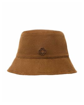 Maje Maje Corduroy & Faux Shearling Reversible Bucket Hat