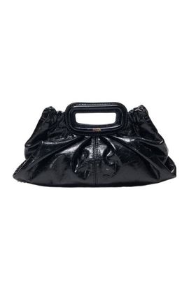 maje maje Crackled leather Milpli mini Clutch