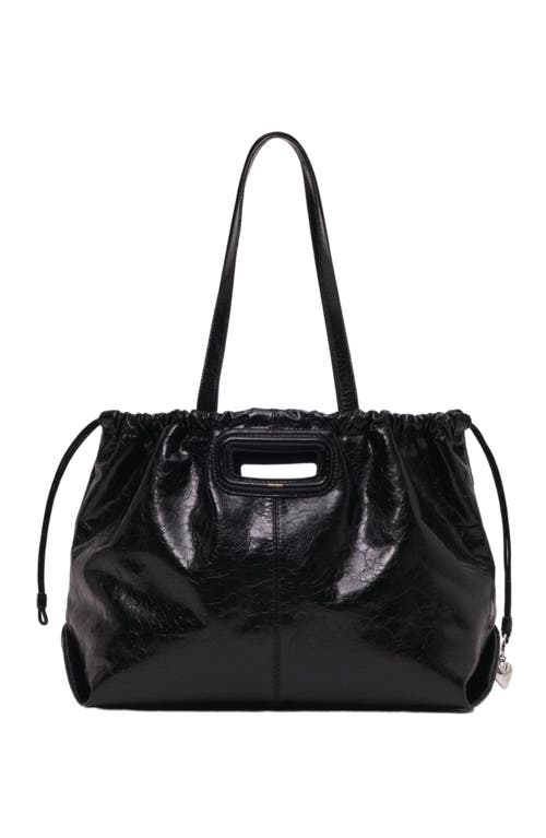 maje maje Crackled leather Milpli tote bag