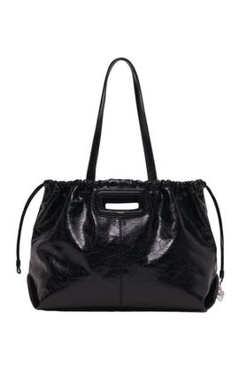 maje maje Crackled leather Milpli tote bag