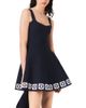 Maje Maje Crochet Panel Skater Mini Dress - 1