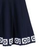 Maje Maje Crochet Panel Skater Mini Dress - 6