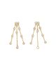 Maje Maje Cubic Zirconia Chain Drop Earrings - 2