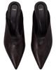 maje maje Embossed leather wedge mules - 5