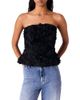 Maje Maje Flower Embellished Strapless Top - 1