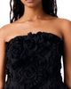 Maje Maje Flower Embellished Strapless Top - 3
