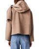 Maje Maje Genest Wool Blend Hooded Scarf Short Coat - 3