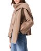 Maje Maje Genest Wool Blend Hooded Scarf Short Coat - 4