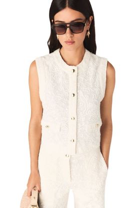 maje maje Guipure lace jacket