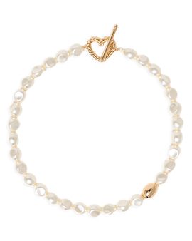 Maje Maje Imitation Pearl Choker Necklace, 15.7
